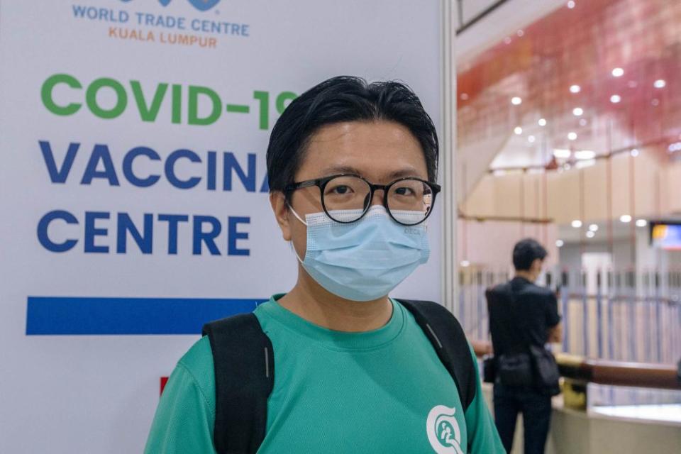 QueueMed CEO Dr Kev Lim Shiau Chong speaks to Malay Mail during an interview at the World Trade Centre Kuala Lumpur May 16, 2021. — Picture by Firdaus Latif