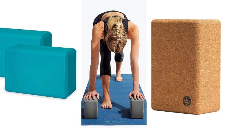 A yoga block can bring the floor closer to you (or vice versa, depending on your perspective).