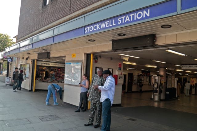 Entrance to Stockwell tube station, site of the July 2005 Police shooting of Charles de Menezes  in south London, UK.