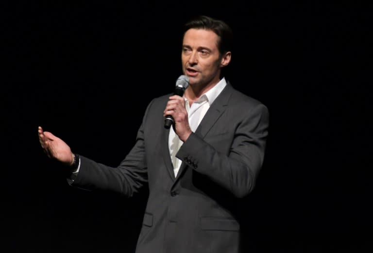 Actor Hugh Jackman speaks onstage at CinemaCon 2017 at The Colosseum in Las Vegas, on March 30, 2017 in Las Vegas, Nevada