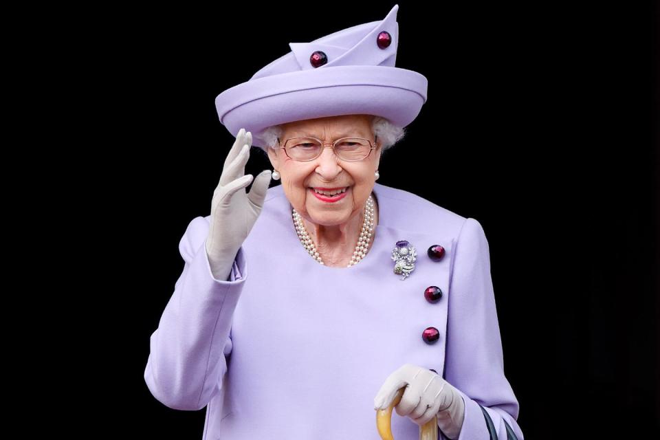 <p>Max Mumby/Indigo/Getty Images</p> Queen Elizabeth at an Armed Forces Act of Loyalty Parade at the Palace of Holyroodhouse in Edinburgh, Scotland in June 2022.