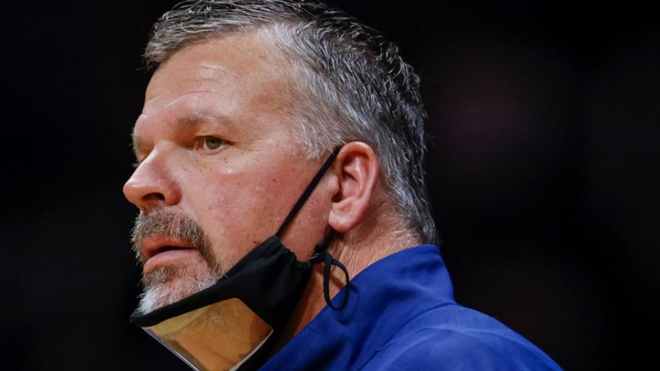 Head basketball coach Greg McDermott of the Creighton Bluejays watches game action during the second half against the Butler Bulldogs last month in Indianapolis, Indiana. (Photo by Michael Hickey/Getty Images)