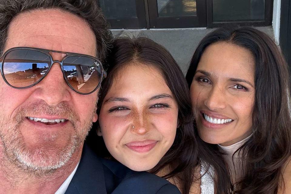 Padma Lakshmi and Daughter Krishna, 14, Pose in Rare Photo with Dad ...