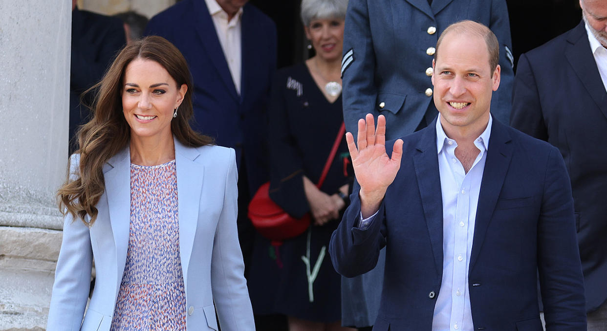 The Duke and Duchess of Cambridge unveiled their joint portrait in Cambridge on Thursday. (Getty Images)