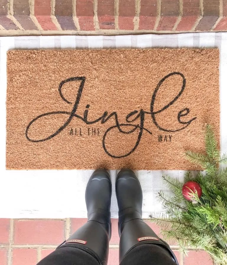 jingle all the way doormat (Life on Summerhill)