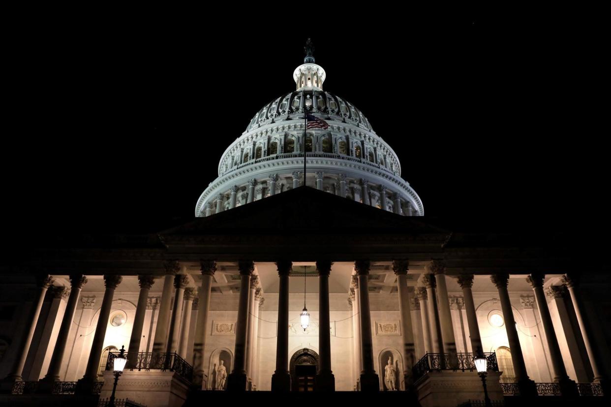 U.S. Capitol is seen shortly after beginning of the Government shutdown in Washington, U.S., January 20, 2018: Reuters