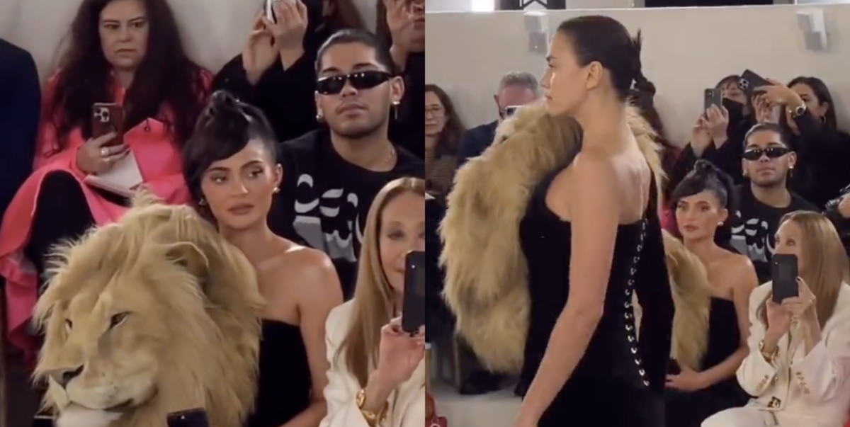 Kylie Jenner S Reaction To Irina Shayk Wearing Her Lion Head Dress Is