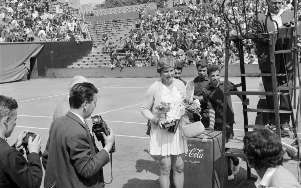 Truman's career highlight came when she won the 1959 French Open - AFP