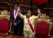 Peruvian Vice President Boluarte's swearing-in after Congress approved removal of President Castillo, in Lima