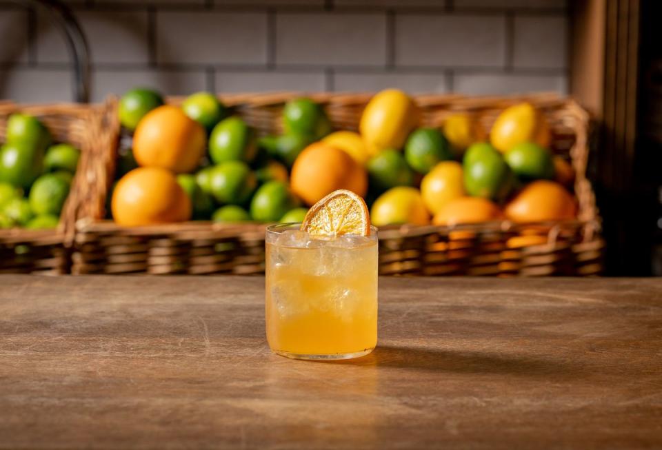 <p>Featuring apricot jam, honey, lemon, cognac & white rum to transport you to the south of France.</p><p><strong>Recipe:</strong> <a href="https://www.goodhousekeeping.com/uk/wine/a36047442/french-riviera-cocktail/" rel="nofollow noopener" target="_blank" data-ylk="slk:French Riviera;elm:context_link;itc:0;sec:content-canvas" class="link "><strong>French Riviera</strong></a></p>