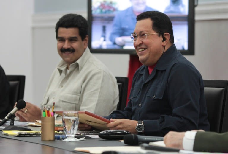 Since Hugo Chavez (right) headed to Cuba on December 10 for a fourth round of surgery since he was diagnosed with cancer in 2011, Nicolas Maduro (left) has worked on honing his skills as a higher-profile leader in his own right in this OPEC member sitting atop the world's largest proven oil reserves