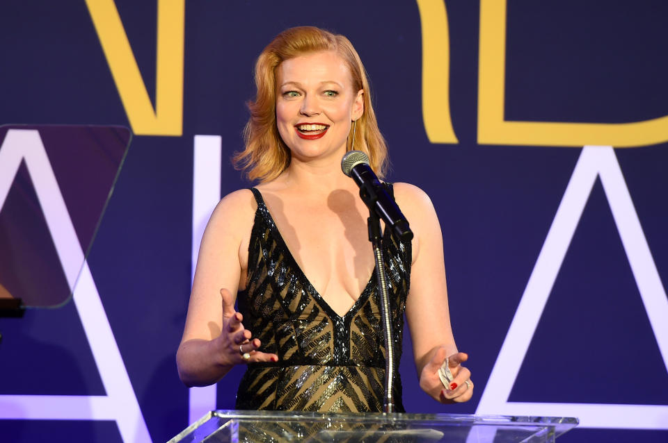 Sarah Snook8th Annual Australians in Film Awards Gala, Inside, InterContinental Downtown, Los Angeles, USA – 23 Oct 2019 - Credit: Michael Buckner/Variety/Shutterstock