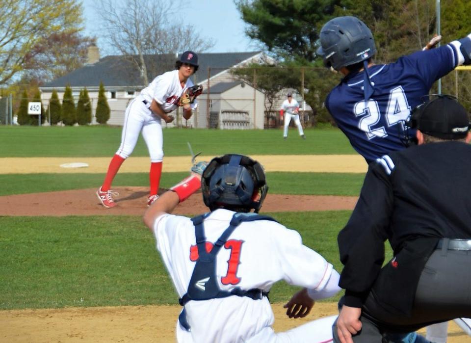 Portsmouth High School pitcher Cam Ruggieri.