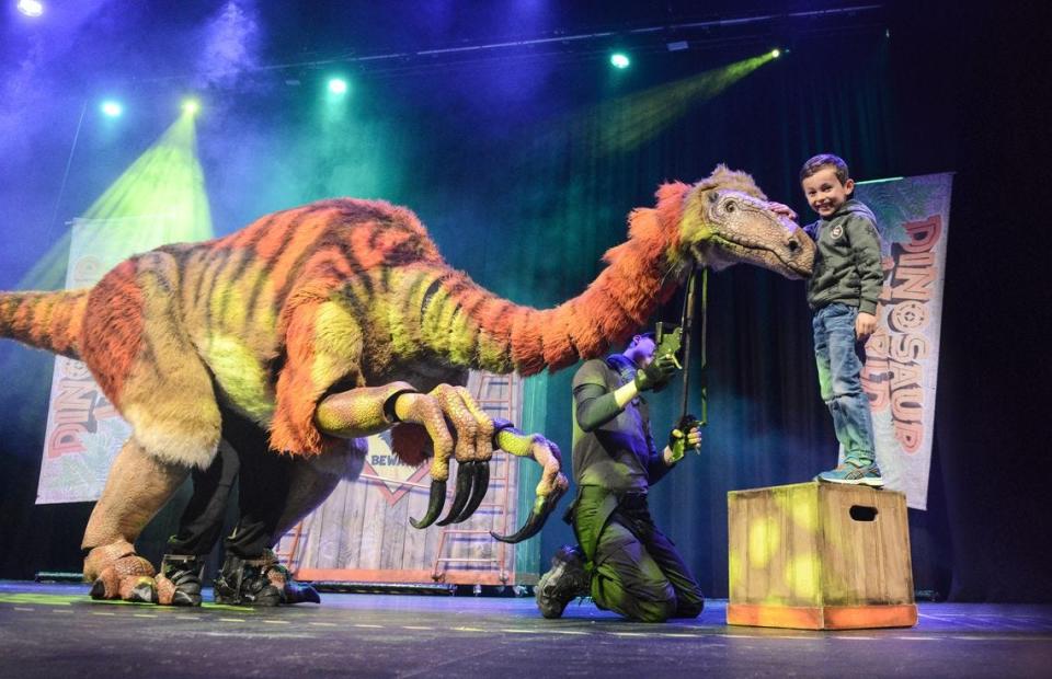 Dinosaur World Live brings lifelike puppets of prehistoric creatures to the Door Community Auditorium stage for a Jan. 30 show.