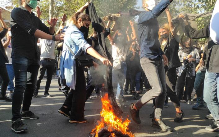 Tehran protest - Getty