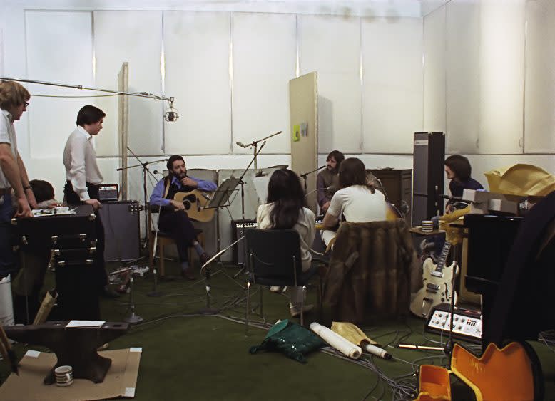 The Beatles recording in 1970 - Credit: Courtesy of Apple Corps