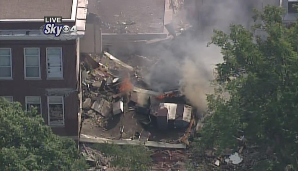 Minneapolis school building collapses after explosion