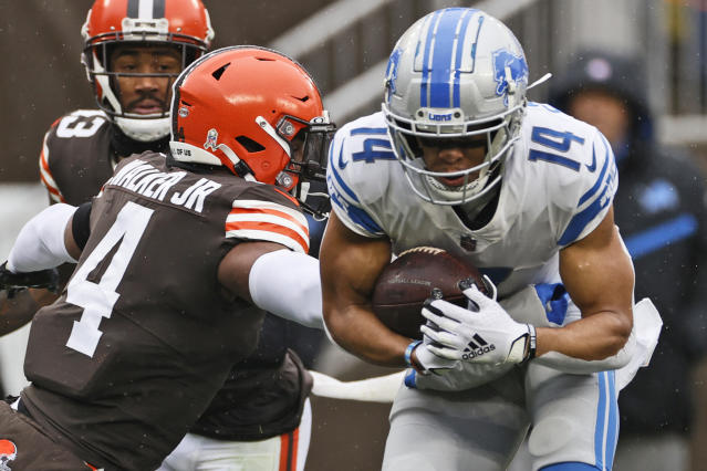 BROWNIES & FROWNIES: Browns squeak by winless Lions 13-10 in