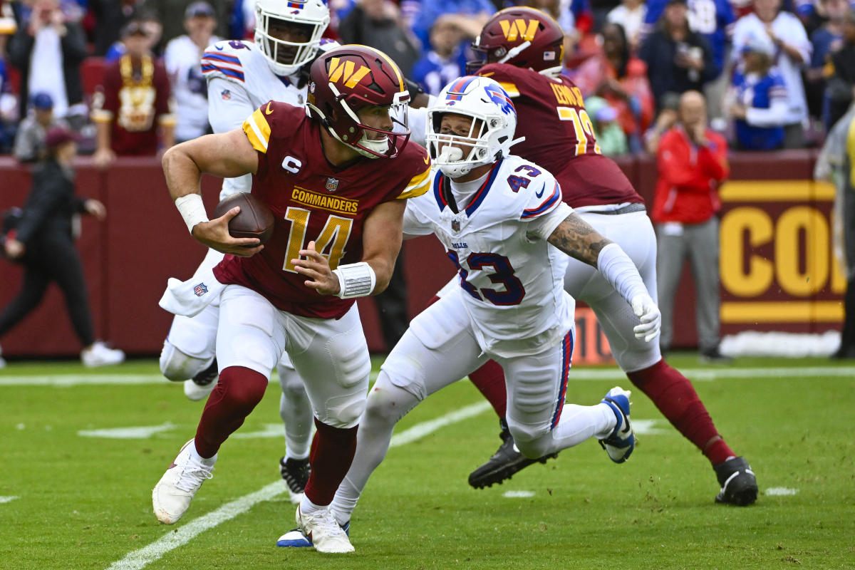 Buffalo Bills' Josh Allen Compared to Washington Commanders QB Sam Howell:  'Ain't Far Off!' - Sports Illustrated Buffalo Bills News, Analysis and More