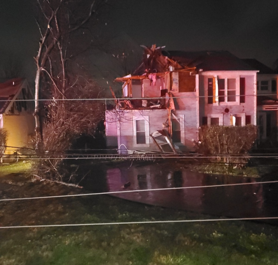 Tonya Osborne's home on Nesbitt Lane in Madison was destroyed in Saturday's tornado.