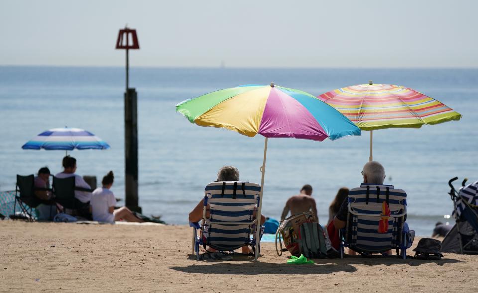 Beaches were popular as the UK basked in the sunshine (Andrew Matthews/PA) (PA Wire)