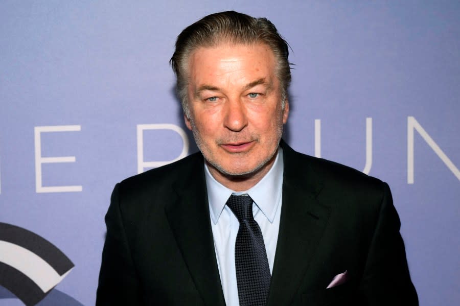FILE – Alec Baldwin attends the Roundabout Theatre Company’s annual gala at the Ziegfeld Ballroom on Monday, March 6, 2023, in New York. A New Mexico judge is considering whether to dismiss a grand jury indictment against actor Alec Baldwin in the fatal shooting on the set of a Western movie, at a scheduled court hearing on Friday. (Photo by Charles Sykes/Invision/AP, file)