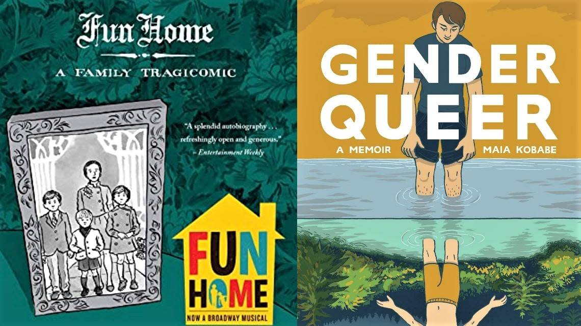 The Blue Valley school board was asked to ban two LGBTQ-themed books, “Fun Home” and “Gender Queer.”