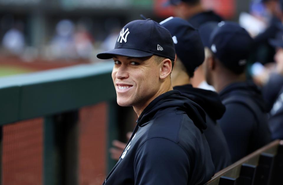 Aaron Judge was not in the lineup for the Yankees' regular-season finale against the Rangers.