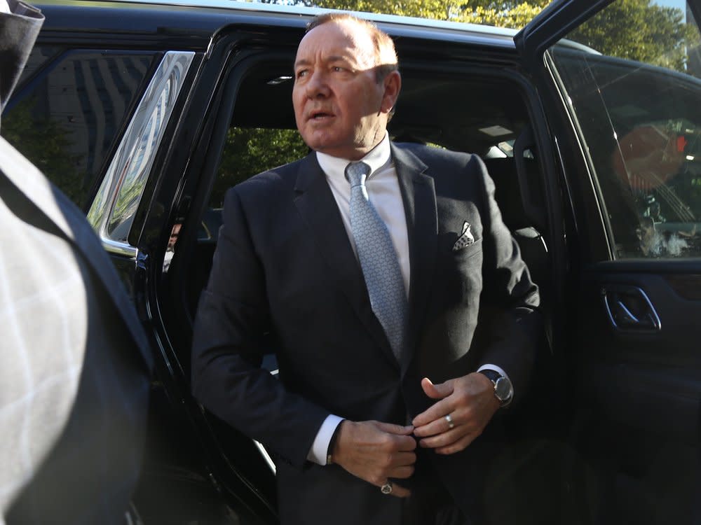 Kevin Spacey bei seiner Ankunft vor Gericht in New York am 6. Oktober. (Bild: Getty Images/Anadolu Agency)