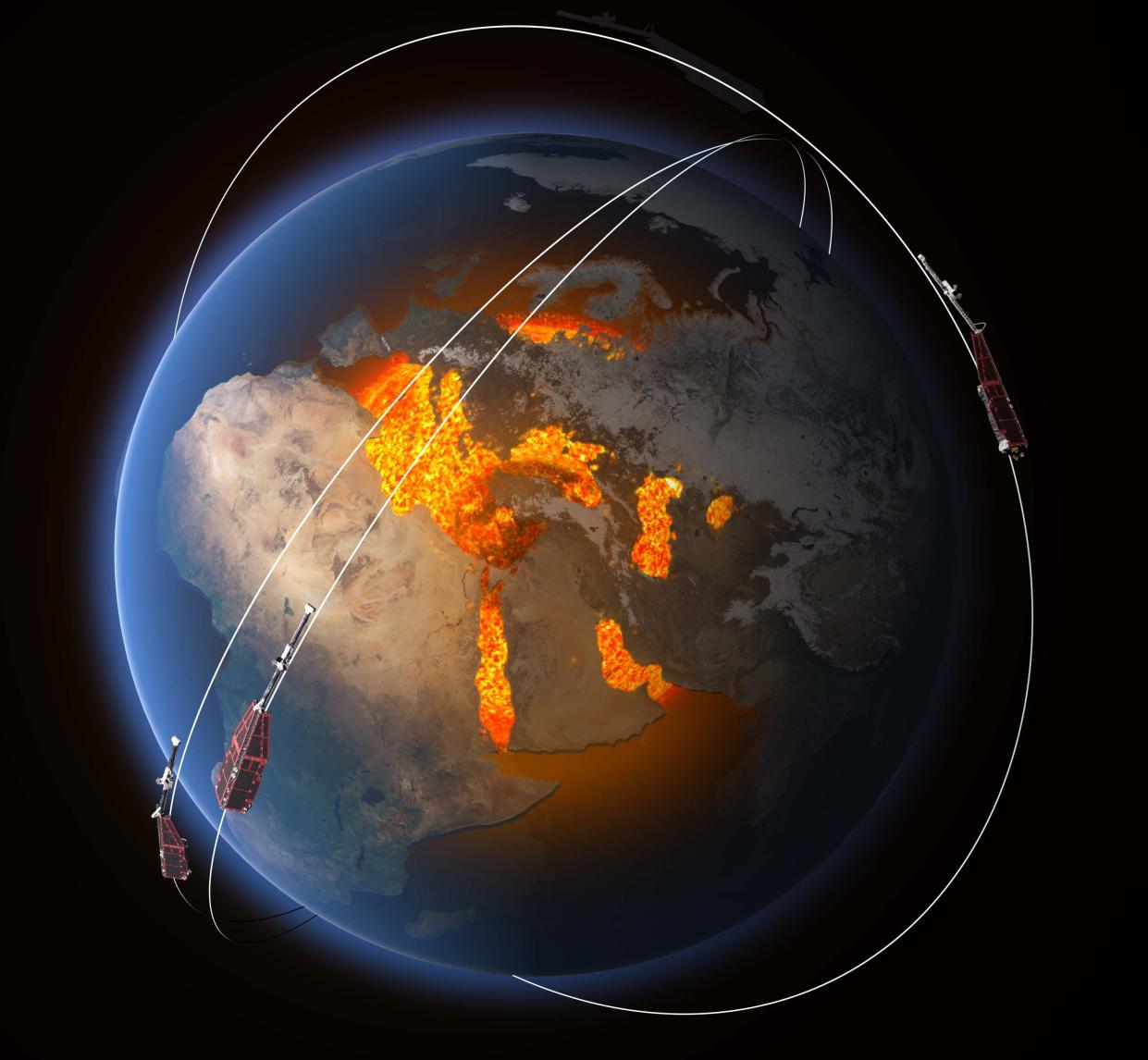 The Swarm satellites measure Earth's core using sensors from orbit (ESA) 