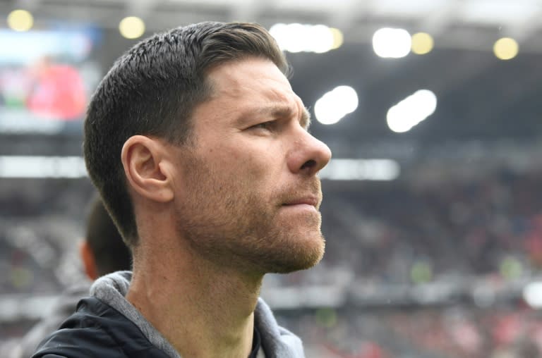 Xabi Alonso durante un partido de su club, el Bayer Leverkusen, contra el Friburgo en la Bundesliga. En Friburgo (Alemania), el 17 de marzo de 2024 (THOMAS KIENZLE)