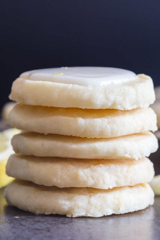 <p>An Italian In My Kitchen</p><p>Perfect melt in your mouth Lemon Cookies. If you love anything lemon then you are going to love these cookies. Light and easy to make, with a tasty lemon glaze, they are sure to satisfy any lemon lover!</p><p><strong>Get the recipe: <a href="https://anitalianinmykitchen.com/lemon-cookies/" rel="nofollow noopener" target="_blank" data-ylk="slk:Italian Lemon Cookies;elm:context_link;itc:0;sec:content-canvas" class="link ">Italian Lemon Cookies</a></strong></p>