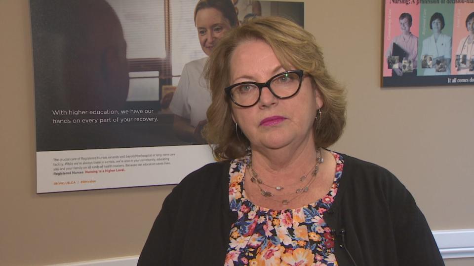 Registered Nurses' Union of Newfoundland and Labrador President Yvette Coffey says the provincial government has undermined public nurses in the health-care system by hiring a private company to run the vaccination clinic at Confederation Building.