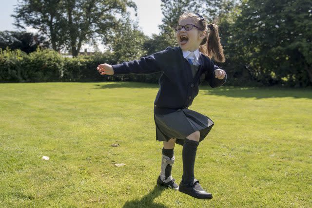 Evie Doherty can now enjoy playing outdoors