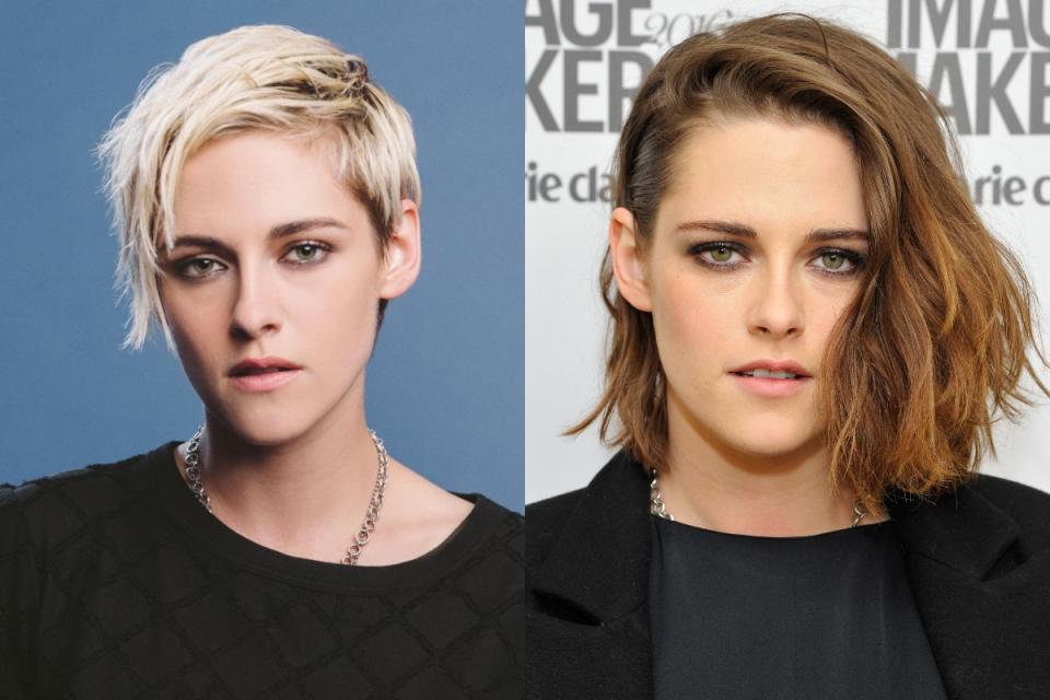 Kristen Stewart ha dejado atrás la melena castaña que llevaba en la época de 'Crepúsculo' (2008). Últimamente ha optado por el pelo corto y rubio, un look rockero que casa a la perfección con su estilo a la hora de vestir. (Foto: Jennifer Roberts / John Sciulli / Getty Images)