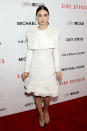 <b>Rooney Mara </b><br><br>The Girl with the Dragon Tattoo actress looked chic in a white Alexander McQueen Pre-Fall 2013 frock at the Side Effects premiere in New York.<br><br>Image © Rex