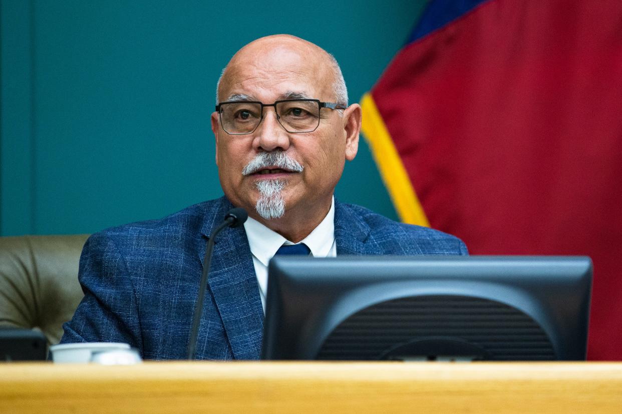 District 1 Councilmember Billy Lerma speaks at a City Council meeting on Tuesday, Nov. 15, 2022 in Corpus Christi, Texas.