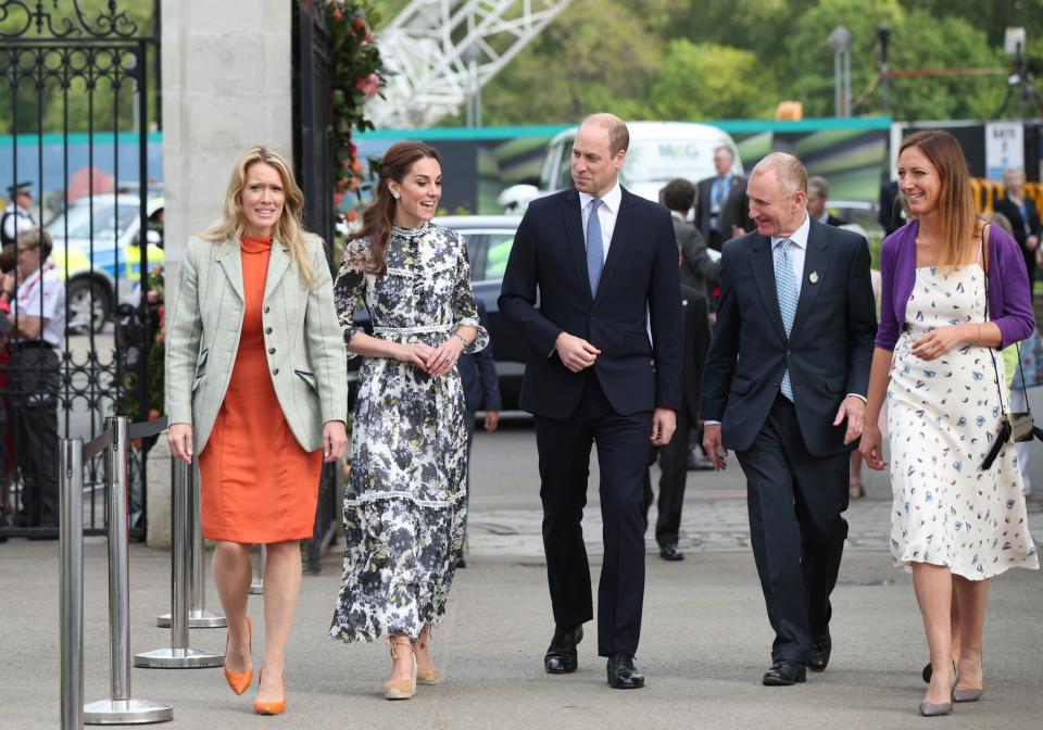 Duchess of Cambridge stuns at Chelsea Flower Show evening reception with Prince William