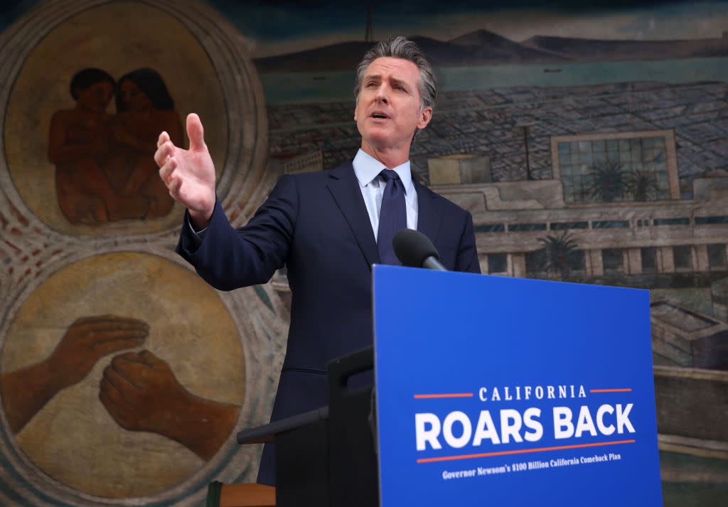 California Governor Newsom Unveils His Economic Recovery Package For The State