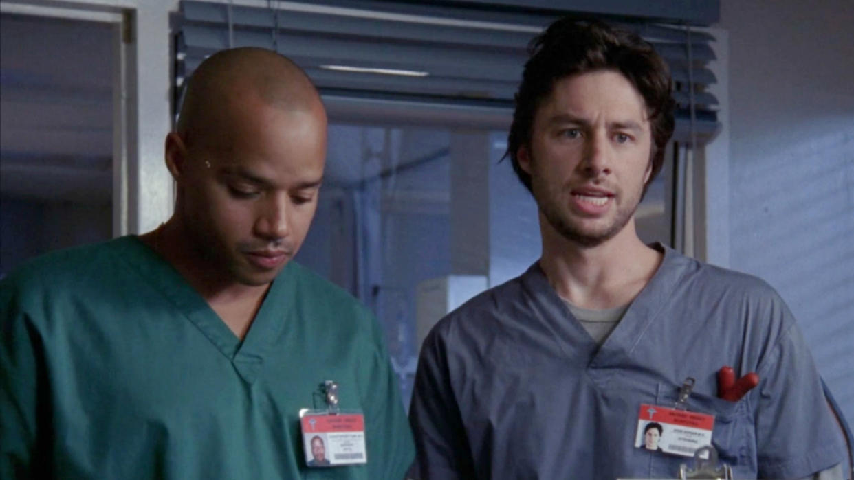  Donald Faison and Zach Braff on Scrubs 