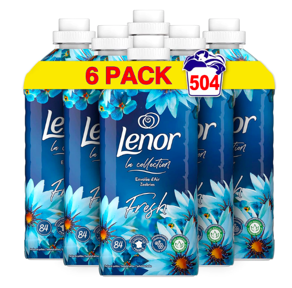 Lot de 6 bouteilles de lessive Lenor