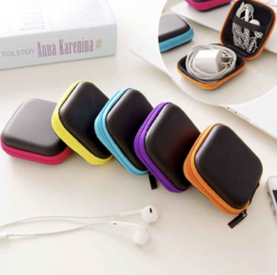 Earpiece storage pouch hard case. (PHOTO: Shopee)