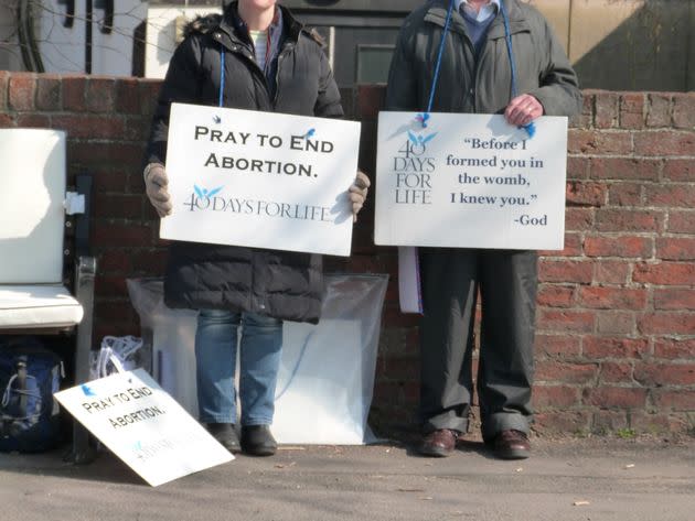 40 Days for Life protesters, pictured here in 2019.