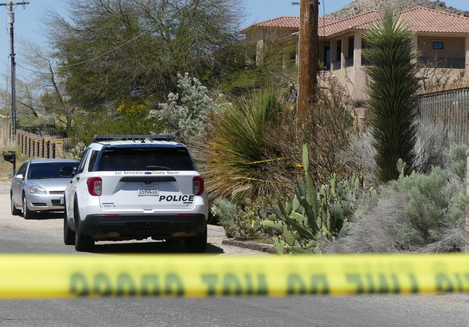 San Bernardino County sheriff's deputies shot and wounded a man as they responded to a report of an assault in 15200 block of Pocahontas Street in Apple Valley on Monday, officials said.