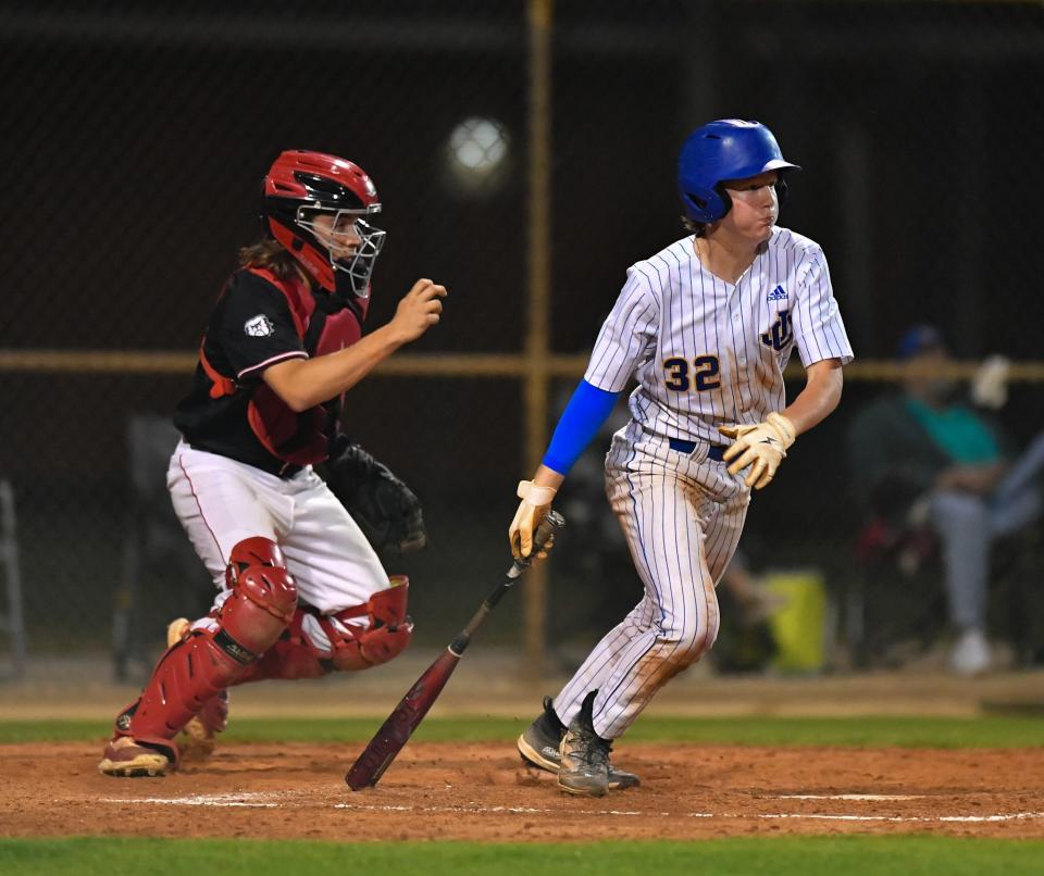 John Carroll Catholic hosts South Fork in a high school baseball game, Thursday, Feb. 29, 2024, in Fort Pierce.