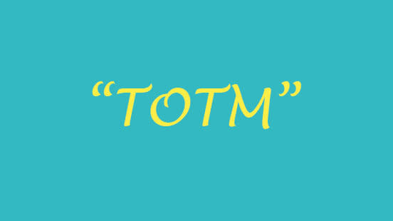 <strong>What it sounds like:</strong> Time of the month sounds like a hush-hush thing that happens to your body that only you and members of a secret club understand. <br> <strong>But what you're actually referencing:</strong> TOTM refers to time of the month when your period is taking place — just so we're all on the same page.