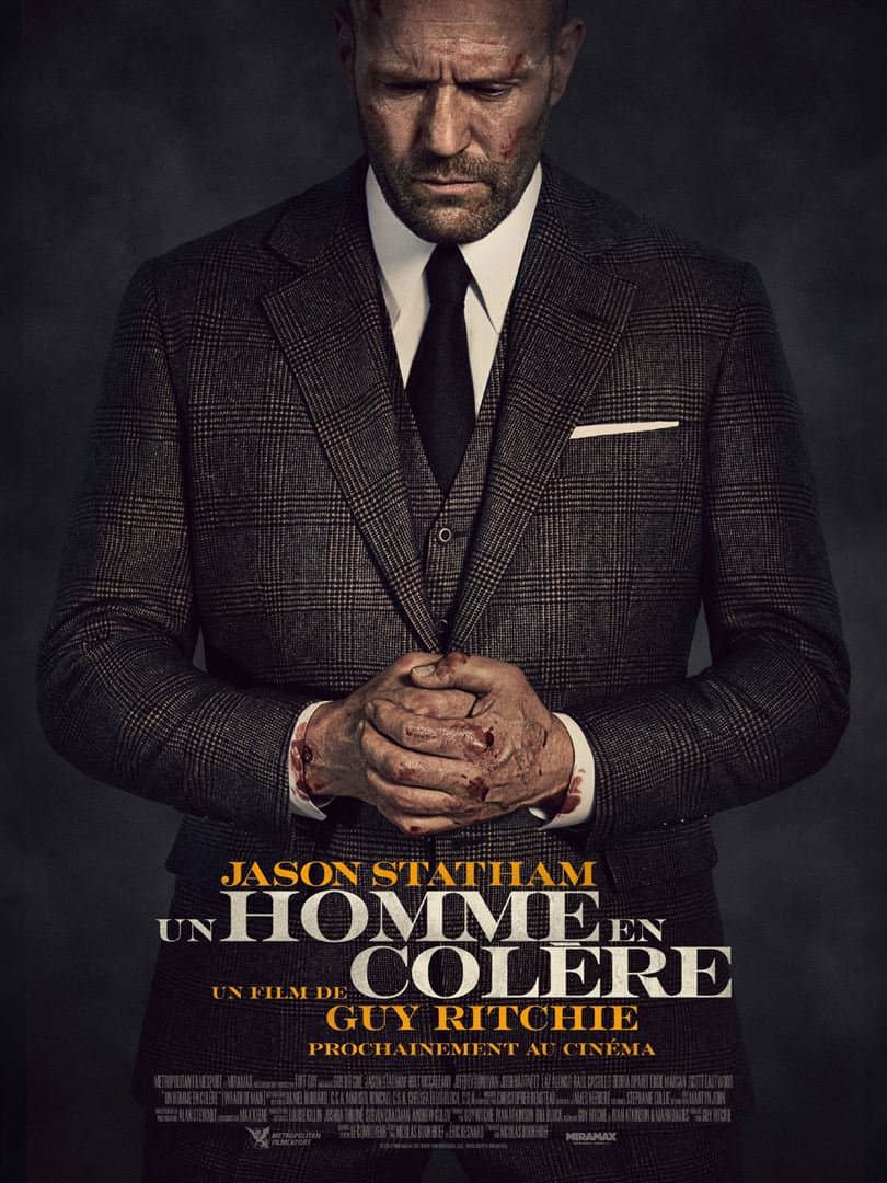 Jason Statham sur l'affiche d'Un homme à la colère de Guy Ritchie - Metropolitan FilmExport