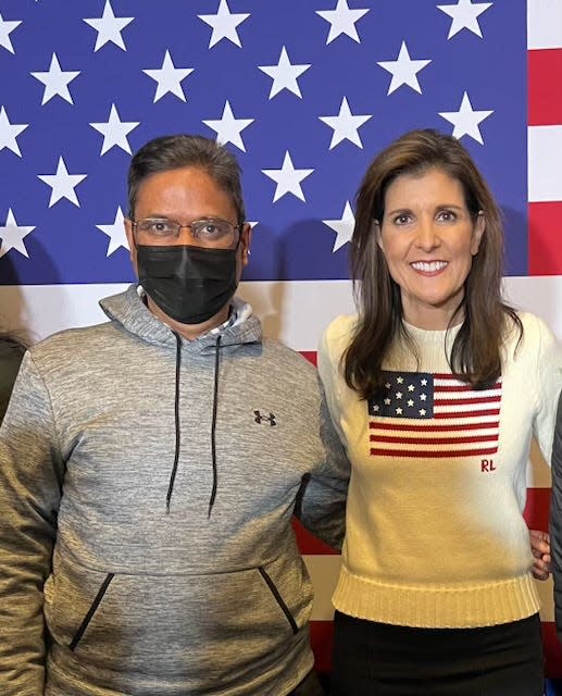 Dinesh Lokhande with Nikki Haley