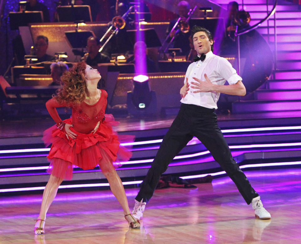 Anna Trebunskaya and Evan Lysacek on "Dancing with the Stars."