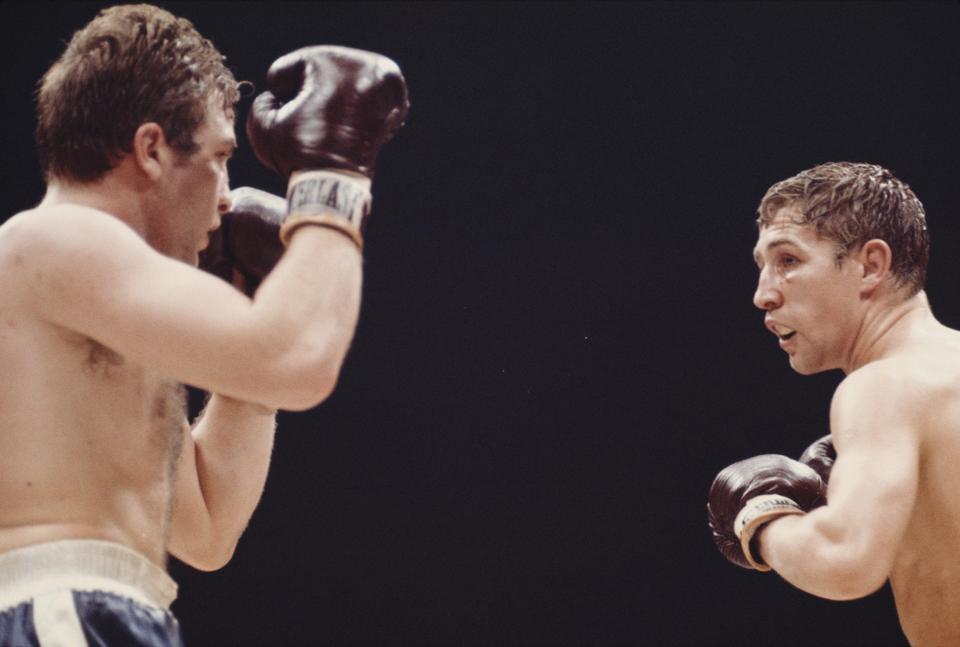 Buchanan, right, in action against Italian born Canadian boxer Donato Paduano at Madison Square Garden on December 7 1970. Buchanan would claim victory by a 10 round decision - Popperfoto via Getty Images